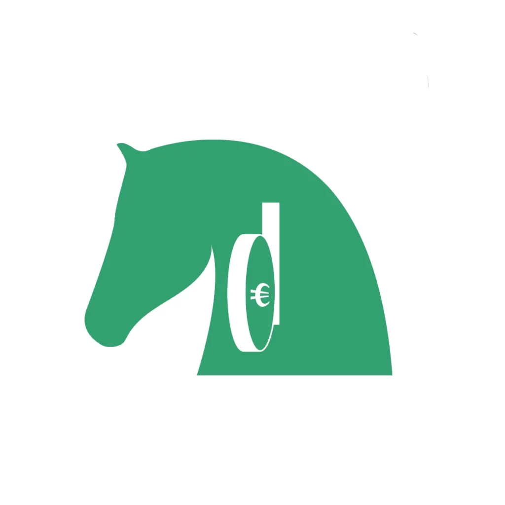 Cheval à louer icône logo.
Annonce cheval à louer à vendre.
Location chevaux